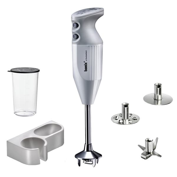 Bamix M200 Mono stavmixer, vit / grå