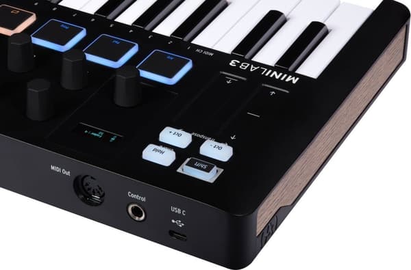 Arturia Minilab 3 -MIDI-kontroller, svart