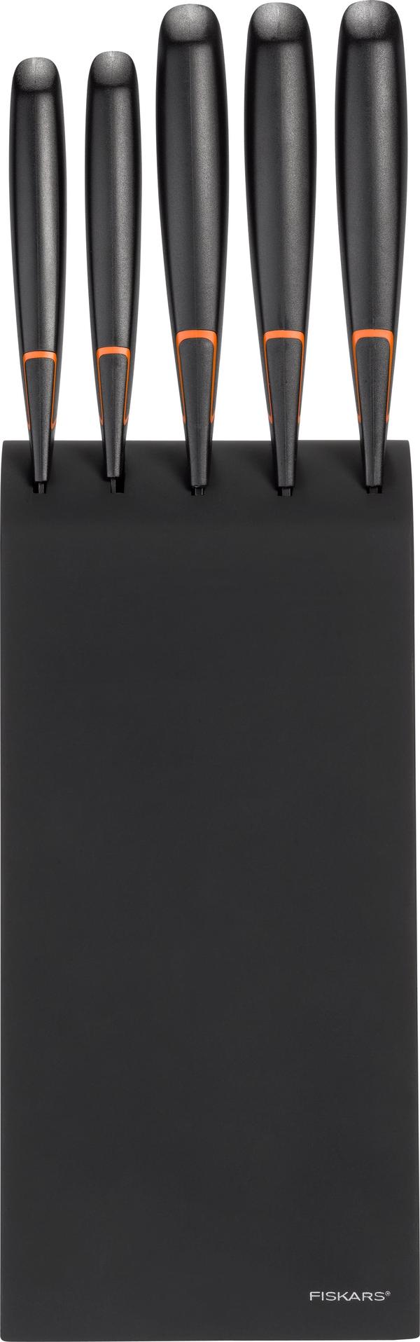 Fiskars Edge -knivställ + knivset, 5 delar