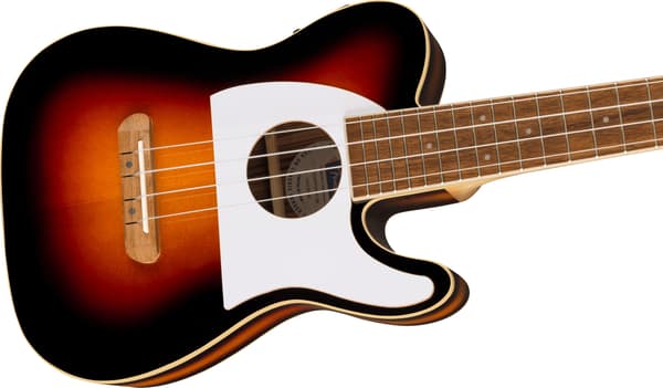 Fender Fullerton Telecaster elektroakustisk ukulele, 2-Color Sunburst