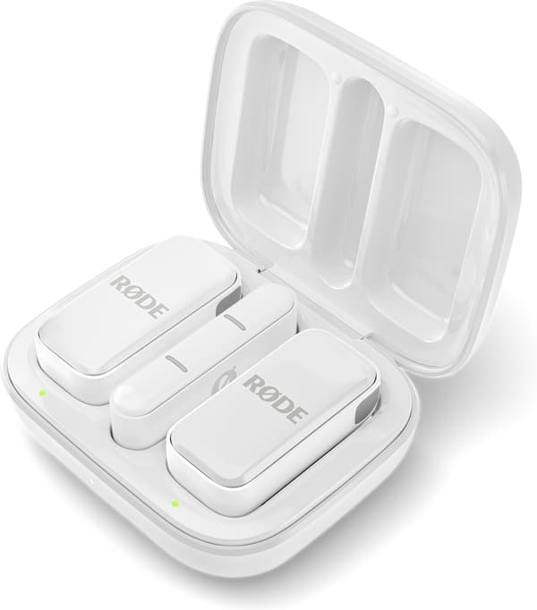 Rode Wireless Micro Lightning trådlöst mikrofonssystem, vitt