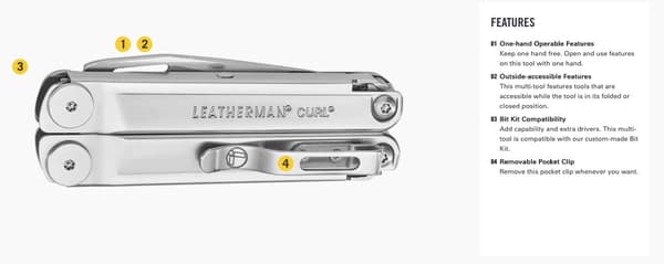 Leatherman Curl multifunktionsverktyg