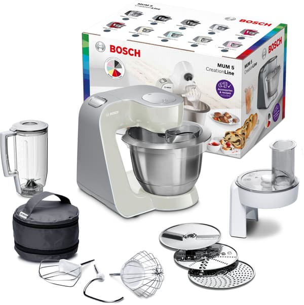 Bosch MUM58L20 köksmaskin, 3,9 l, grå
