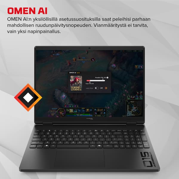 HyperX OMEN 15-gb0018no 15,3" gaming laptop (D30NDEA), Windows 11
