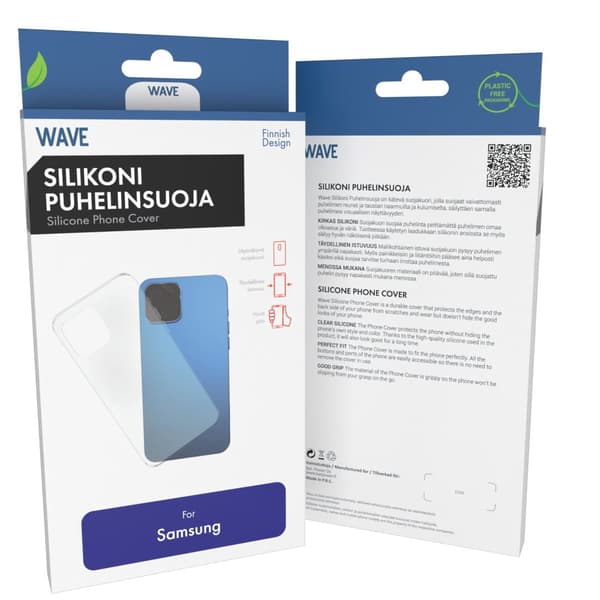 Wave silikonfodral, Samsung Galaxy S25 FE 5G, klar