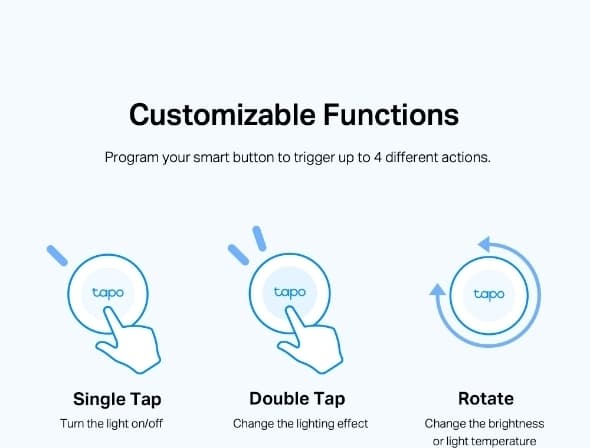 TP-LINK Tapo S200B Smart Button -knappkontroll