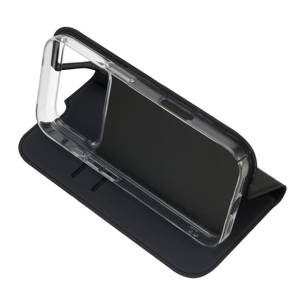 FoneKit BookCase skyddsfodral, iPhone 17 Pro, svart