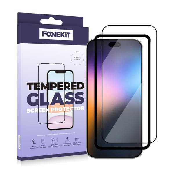 FoneKit Full Cover härdat glas, iPhone 17 Pro Max