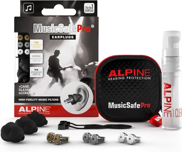 Alpine Musicsafe Pro öronproppar, svart
