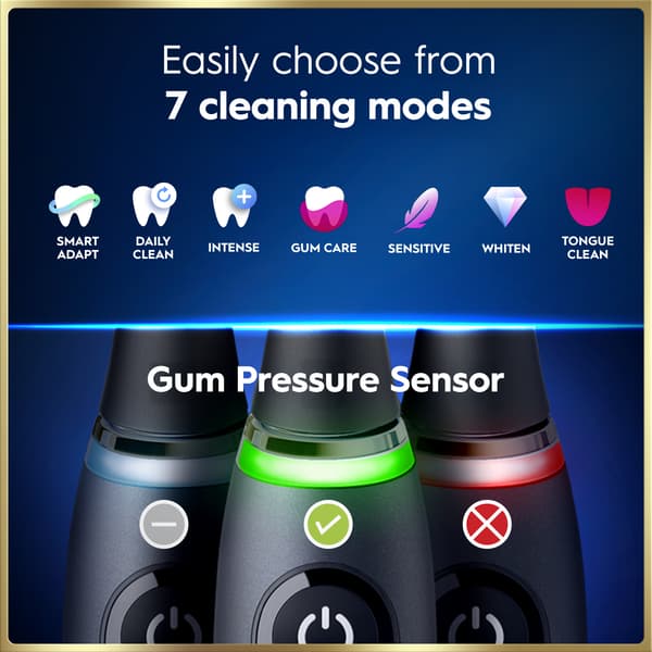 Oral-B iO9 eltandborste, svart + laddningsbart resefodral