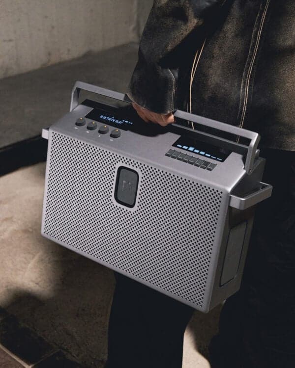 Mondo Speaker -Bluetooth-högtalare, silver/svart