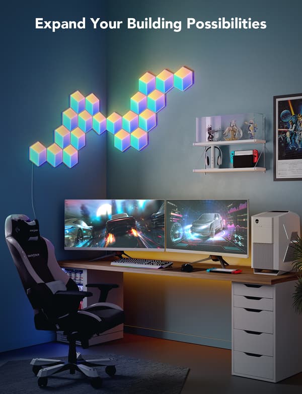 Govee Glide Hexa Pro LED-ljuspaneler, 10 paneler