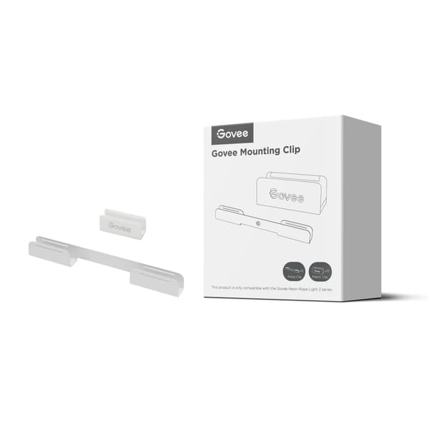 Govee Neon Rope Light 2 fästpaket, 20 st, vit