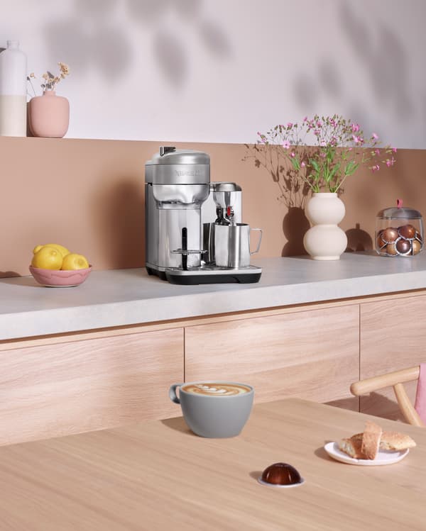 Nespresso Vertuo by Sage kapselmaskin, borstat stål
