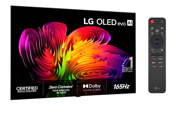 LG 77" OLED evo W6 – 4K TV med väggfäste