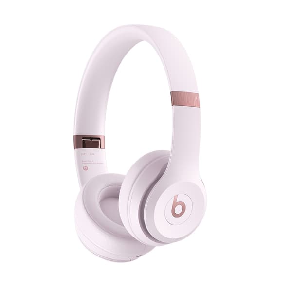 Beats Solo 4 -Bluetooth-hörlurar, puderrosa