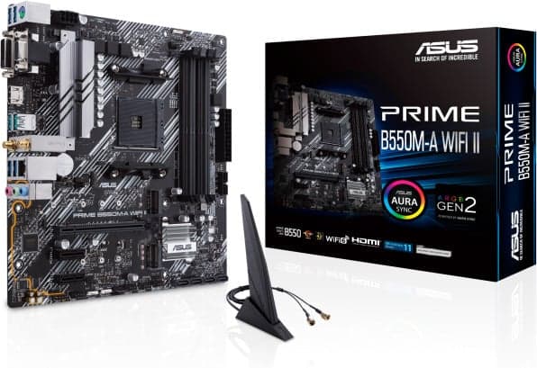 Asus PRIME B550M-A WIFI II AM4 microATX-moderkort