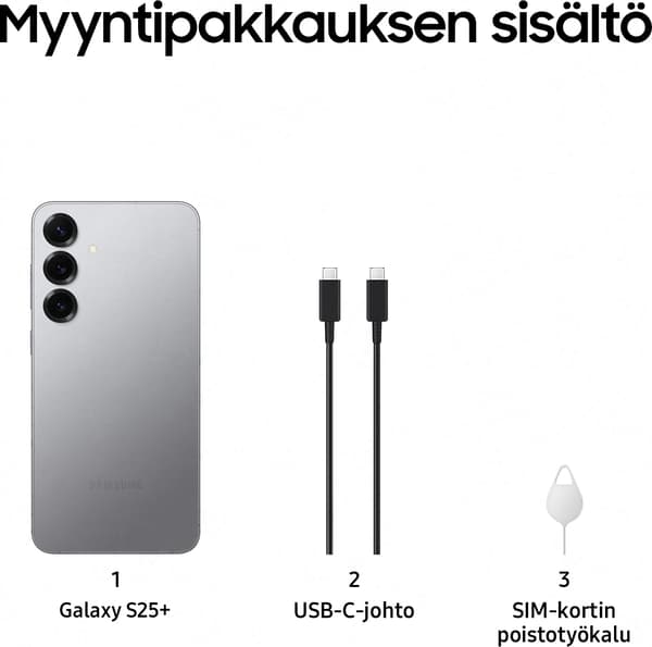 Samsung Galaxy S25+ 5G telefon, 512/12 GB, Silver Shadow