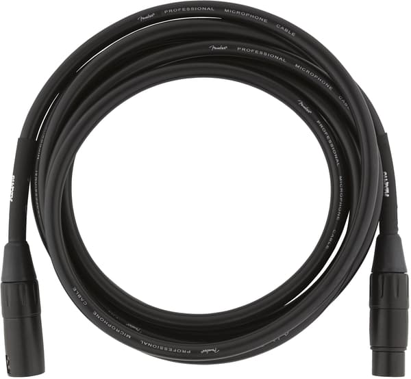 Fender Professional mikrofonkabel, 3m, svart