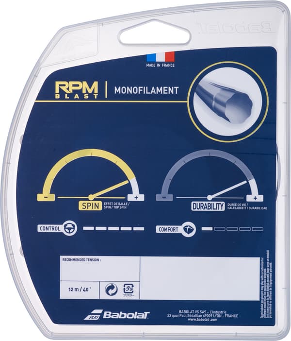Babolat RPM Blast 125 -sträng, 12 m