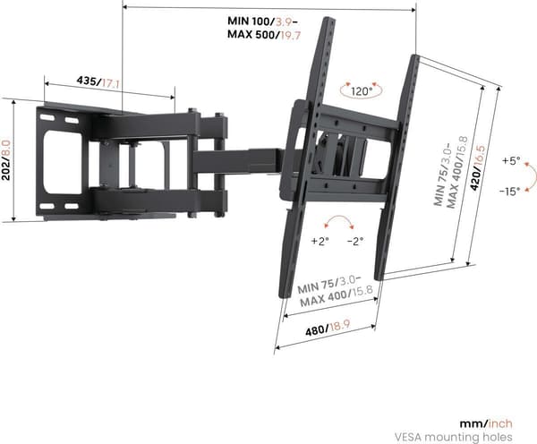 Vogel's Up 4055 Forward Motion+ TV-väggfäste M