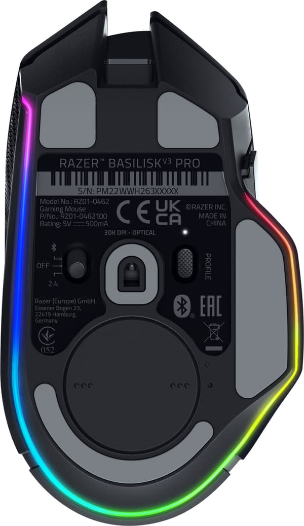 Razer Basilisk V3 Pro trådlös speldatormus, svart