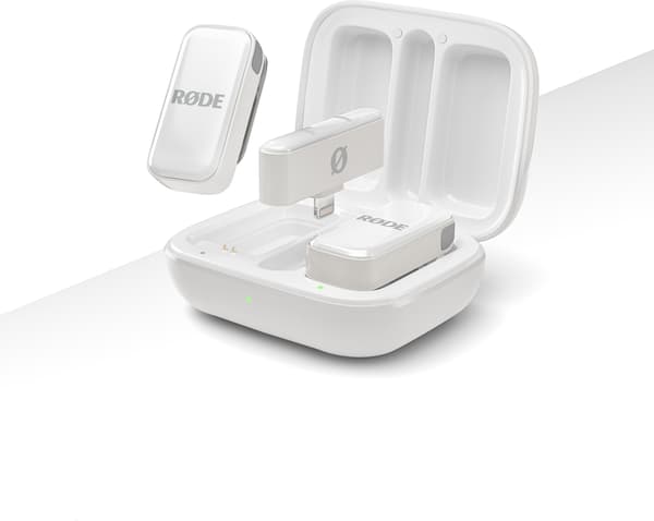 Rode Wireless Micro Lightning trådlöst mikrofonssystem, vitt