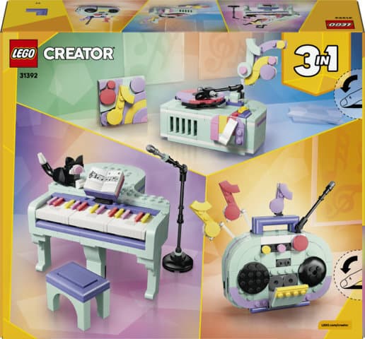 LEGO Creator 31392 – Dekorativt piano och katt