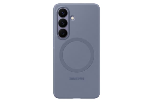 Samsung Galaxy S26 Silikon Magnet Qi2 skyddsfodral, lila