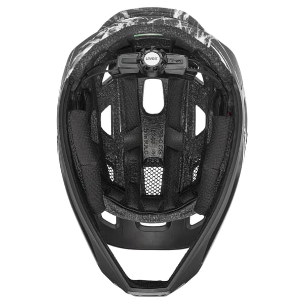 Uvex React JR Fullface cykelhjälm 52 - 56 cm, svart/vit matt