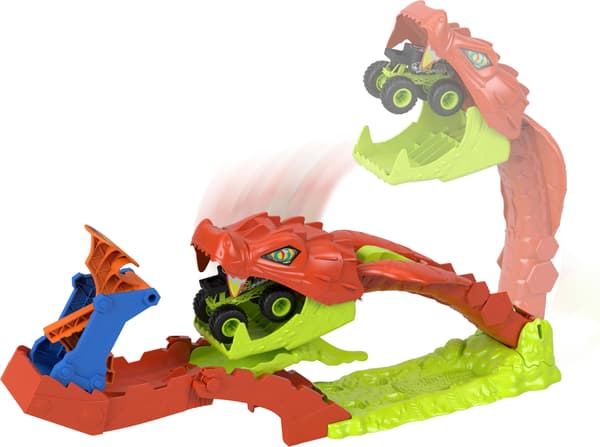 Hot Wheels Monster Trucks Snake Bite Slam-Out bilbana