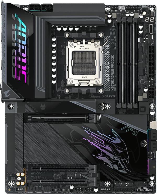Gigabyte X870E AORUS PRO X3D ATX-moderkort