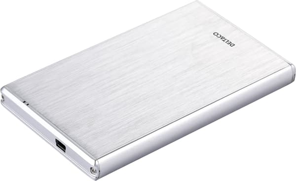 Deltaco 2,5" SATA USB 3.0 hårddiskkabinett, svart