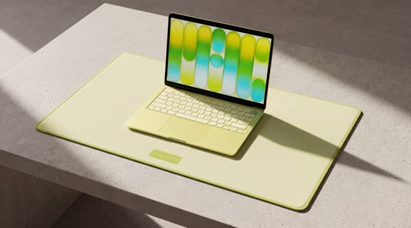 Tucano One Desk Pad musmatta, 55 x 35 cm, gul