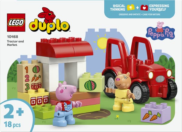 LEGO DUPLO Peppa Pig 10468 Traktor och marknadsstånd