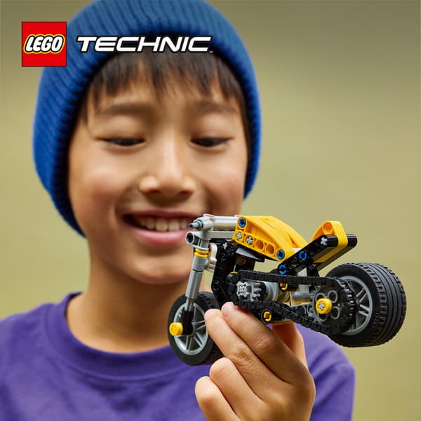 LEGO Technic 42225 Gul motorcykel