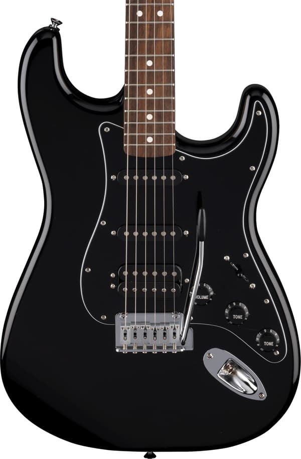 Fender Standard Stratocaster HSS elgitarr, svart