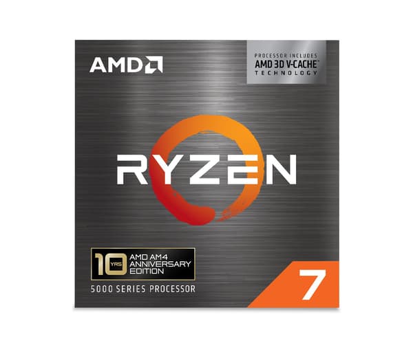 AMD Ryzen 7 5800X3D 10th Anniversary Edition-processor för AM4-sockel