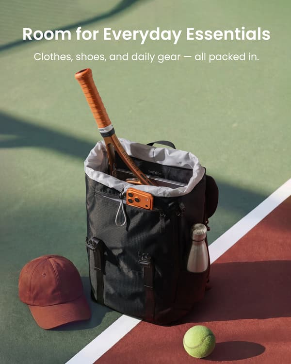 tomtoc VintPack TA1 Liteway datorryggsäck, 22 l, svart