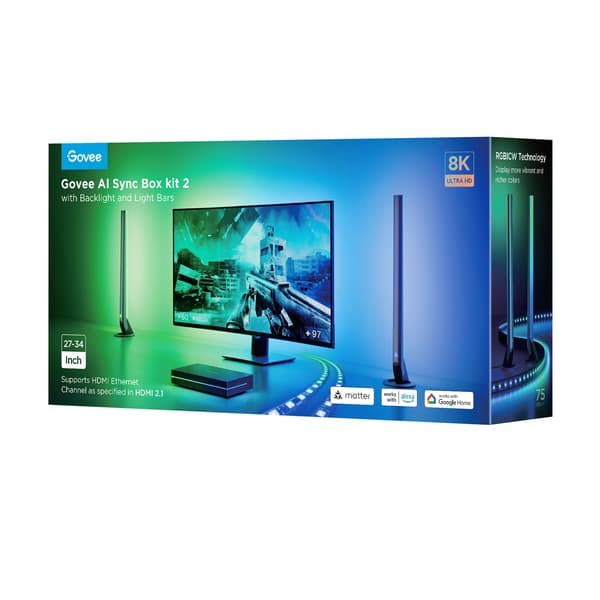 Govee AI Sync Box Kit 2 smart belysningsset, 27-34"