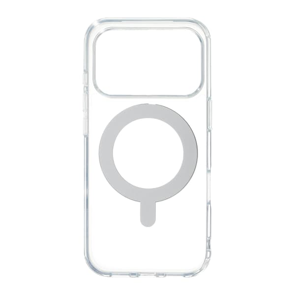 FoneKit Premium Kickstand MagSafe-kompatibelt skyddsfodral med ställ, iPhone 17 Pro Max, transparent