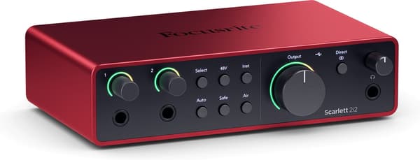 Focusrite Scarlett 2i2 (4:e generationen) ljudkort