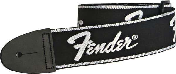 Fender 2" Running Logo rem, svart