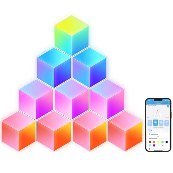 Govee Glide Hexa Pro LED-ljuspaneler, 10 paneler