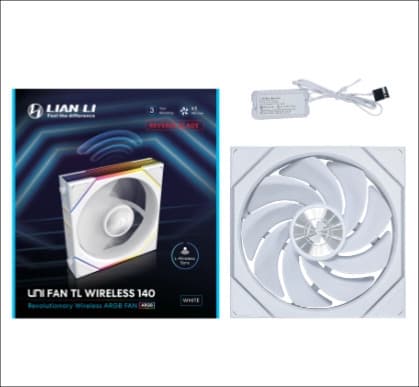 Lian Li UNI FAN TL Wireless 140 fläkt, vit