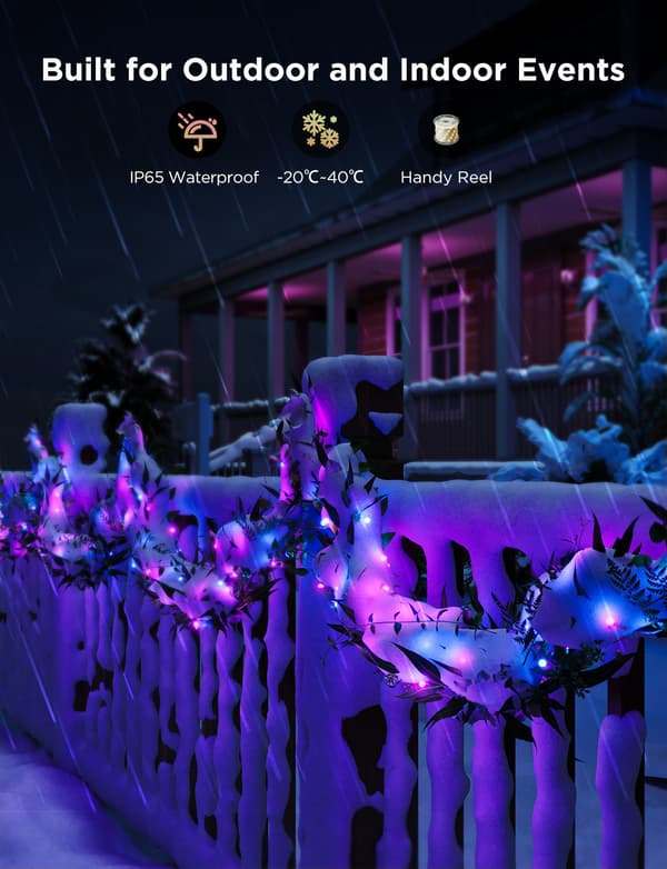 Govee Christmas String Lights 2 LED-ljusslinga, 30 m, grön