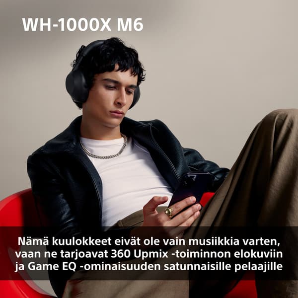Sony WH-1000XM6 brusreducerande hörlurar, olivgrön