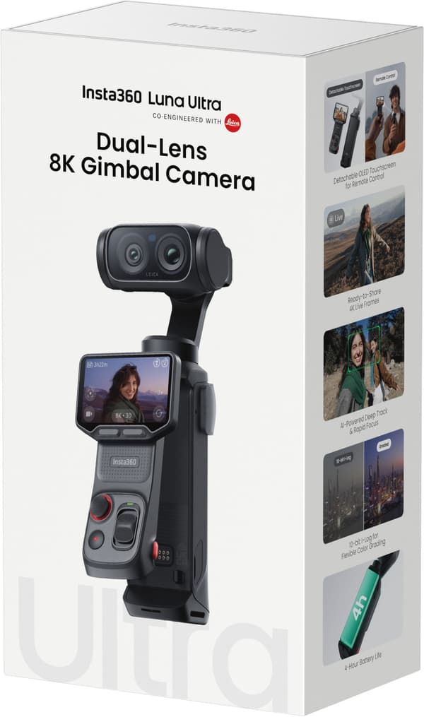 Insta360 Luna Ultra Standard Bundle kamera, Cosmic Black