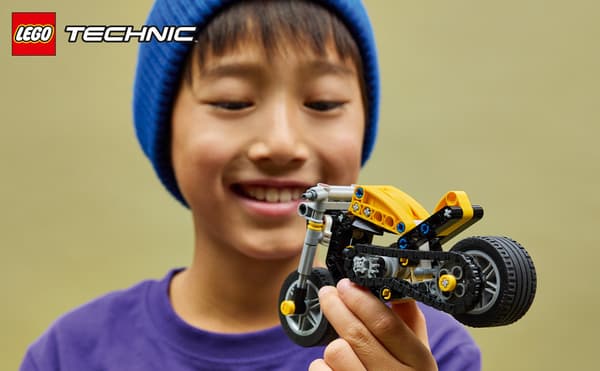 LEGO Technic 42225 Gul motorcykel