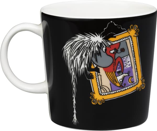 Arabia Mumin Farfar-mugg, 0,3 L, svart